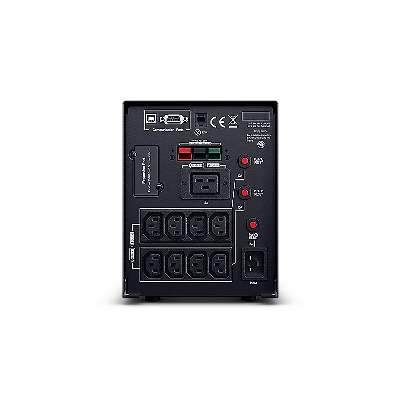 CyberPower USV, PR Tower-Serie, 2200VA/1980W, Line-Interactive, reiner Sinus, LCD, USB/RS232, ext.Runtime, - 177000 - 2