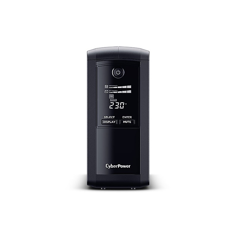 CyberPower USV, Value Pro-Serie, 700VA/390W, Line-Interactive, USB/RS232, LCD, IEC C14 Kaltgeräte - 188413 - 1