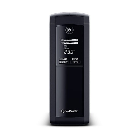 CyberPower USV, Value Pro-Serie, 1200VA/720W, Line-Interactive, USB/RS232, LCD, IEC C14 Kaltgeräte - 188421 - 1