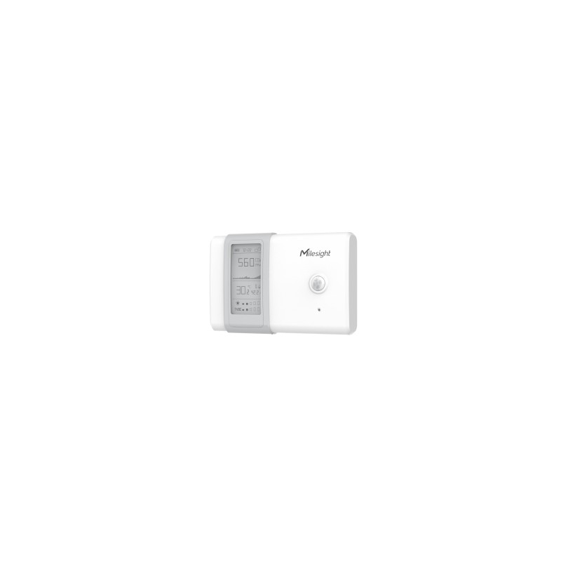 Milesight IoT Indoor Ambience Monitoring Sensor, AM107-868M LoRaWAN / Temp. / Humidity / CO2 / PIR / Light / TVOC / hPA / E-Ink 