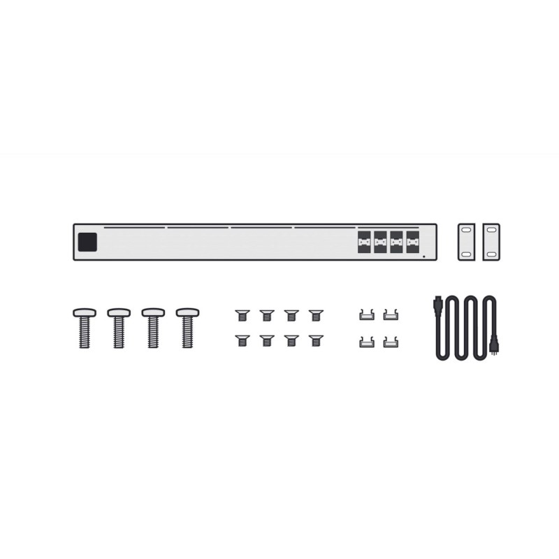 Ubiquiti Switch full managed Layer2 8 Port &bull 8x SFP+ &bull 19" &bull Lüfterlos &bull UniFi &bull USW-Aggregation - 193170 - 