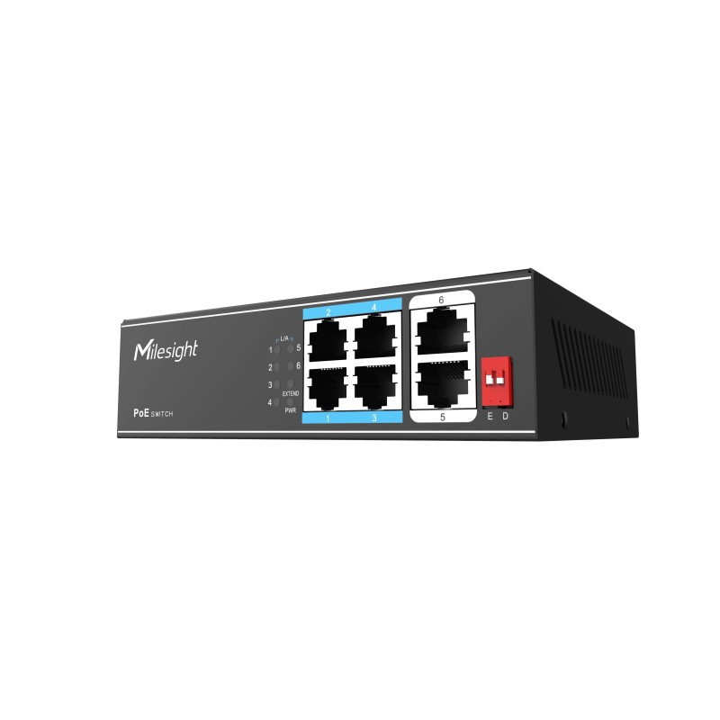 Milesight IoT Milesight 4-Port PoE Switch, MS-S0204-EL - 210092 - 6