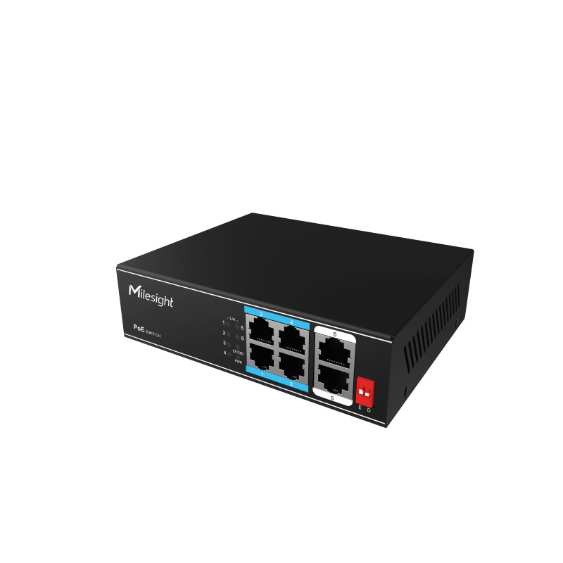Milesight IoT Milesight 4-Port PoE Switch, MS-S0204-EL - 210092 - 7
