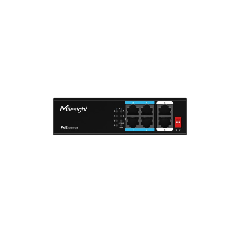 Milesight IoT Milesight 4-Port PoE Switch, MS-S0204-EL - 210092 - 10