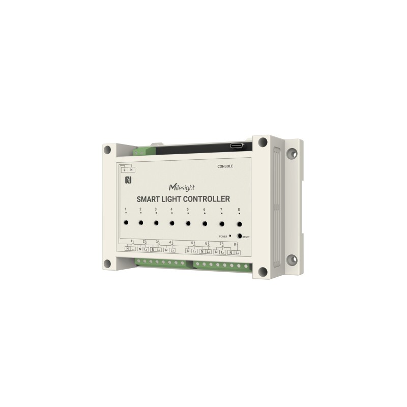 Milesight IoT Smart Light Controller, WS558-868M-LN LoRaWAN / 16A max. / 8 out - 217324 - 9