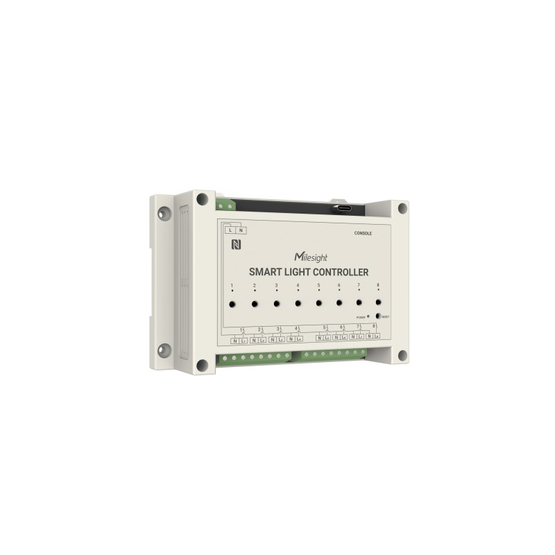 Milesight IoT Smart Light Controller, WS558-868M-LN LoRaWAN / 16A max. / 8 out - 217324 - 10
