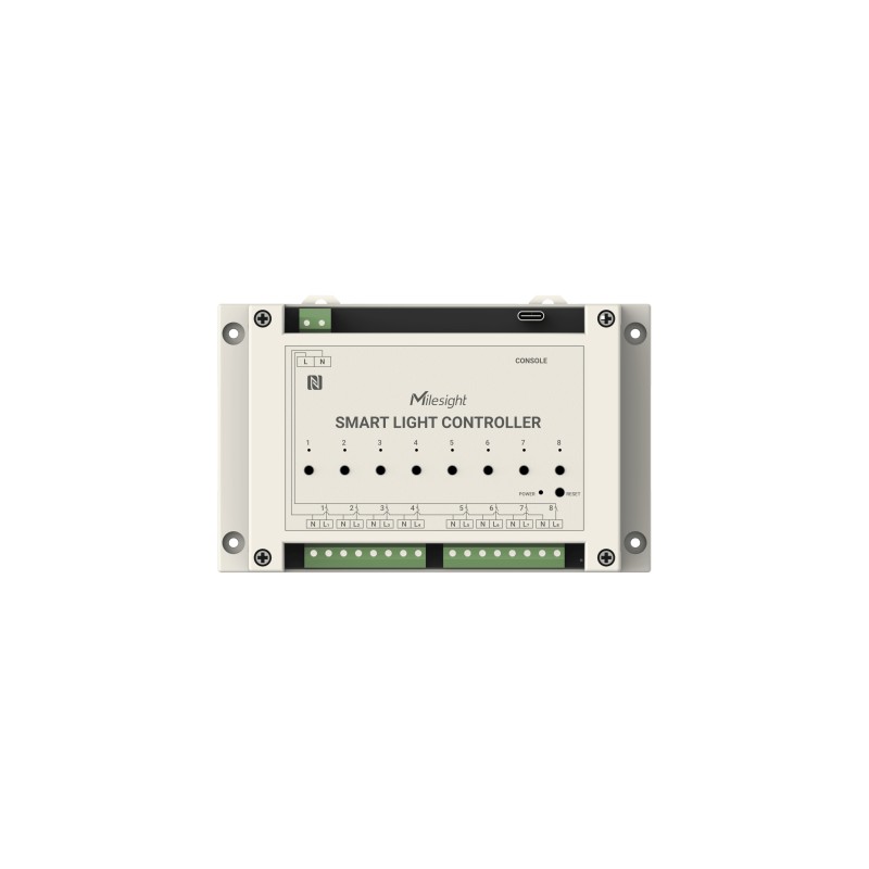 Milesight IoT Smart Light Controller, WS558-868M-LN LoRaWAN / 16A max. / 8 out - 217324 - 13