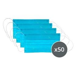 Hygienische Maske - Einwegartikel - Größe für Erwachsene - Box 50 Stück. - Preis pro Karton - Einmaliger Gebrauch / Nicht steril