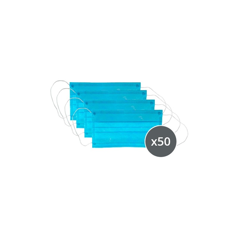 Hygienic Mask - Disposable - Adult Size - Box of 50 - Price per box - Single Use / Non-Sterile