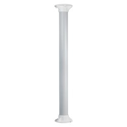 Dachauflage - Höhe 100 cm - Geeignet für den Innenbereich - Weiße Farbe - Aus Kunststoff - CBOX-ST100 - 1