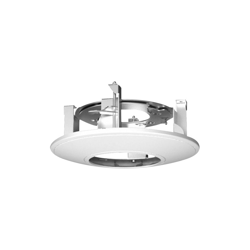 Deckeneinbauhalterung - Für Dome-Kameras - Hergestellt aus Aluminium - Weiße Farbe - Kompatibel mit Hiwatch Hikvision - Kabelsti