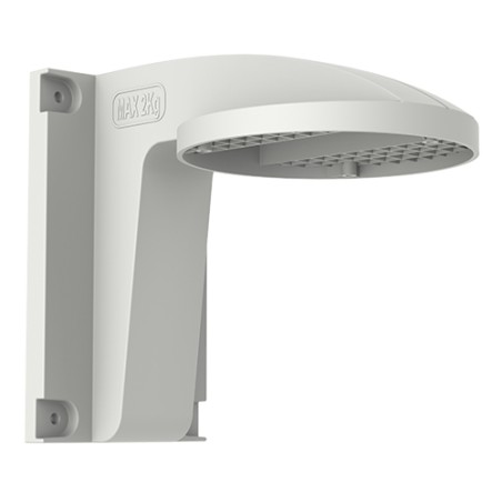 Wall mount - For dome cameras - 183 mm (H) x 136 (W) x 213 (L) - Maximum load 2 kg - ABS + PC / white color - Aesthetic