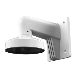 Wall mount bracket - For mini dome cameras - Suitable for outdoor use - Spray-treated aluminum - Compatible with Hikvision