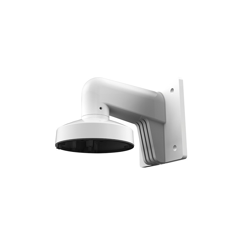Wall mount bracket - For mini dome cameras - Suitable for outdoor use - Spray-treated aluminum - Compatible with Hikvision
