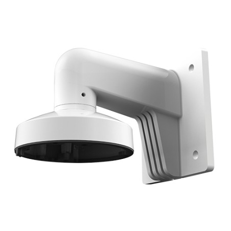 Wall mount bracket - For mini dome cameras - Suitable for outdoor use - Spray-treated aluminum - Compatible with Hikvision