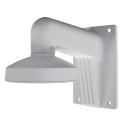 Wall Mount Bracket - For Dome Cameras - Suitable for outdoor use - White Color - Compatible with Hiwatch Hikvision - Cable Pin -