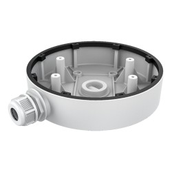 Junction box - For dome cameras - Suitable for outdoor use - Ceiling or wall installation - Cable pin - White color - DS-