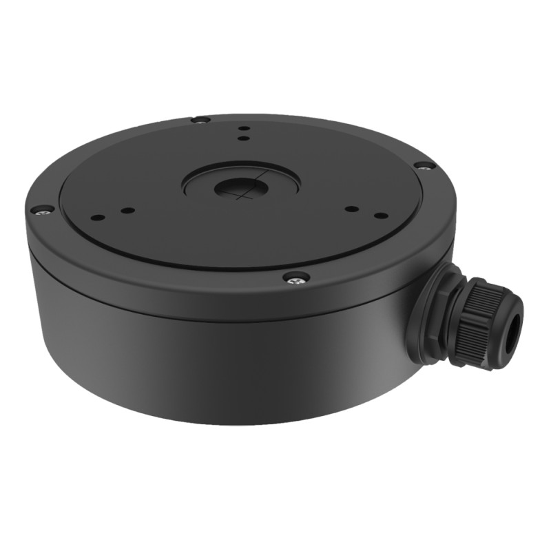 Anschlussbox - Für Dome-Kameras - Geeignet für den Außenbereich - Decken- oder Wandinstallation - Kabelstift - Farbe schwarz - D