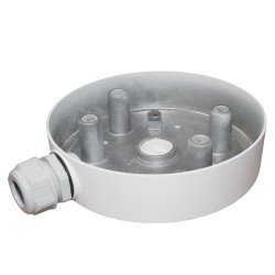 Junction box - For dome cameras - Suitable for outdoor use - Ceiling or wall installation - Cable pin - White color - DS-