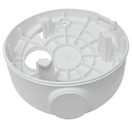 Junction Box - For Dome Cameras - Suitable for Indoor Use - Mounting on Pitched Roof - Cable Pin - White Color - DS-1281ZJ-