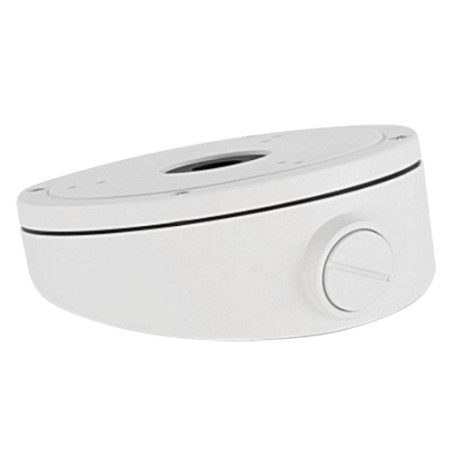 Junction box - For dome cameras - Suitable for outdoor use - Mounting on pitched roof - Cable pin - White color - DS-1281ZJ-