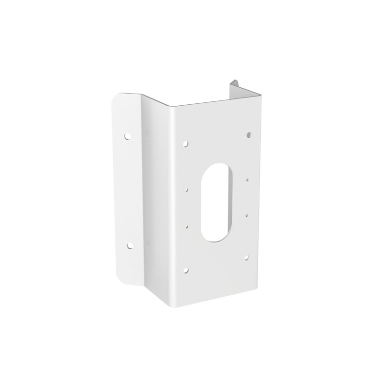 Corner support - Opening angle 90º - Suitable for outdoor use - White color - Compatible with Hiwatch Hikvision - Cable pin - D