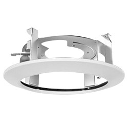 Ceiling Mount Camera Bracket - For Dome Cameras - Indoor Use - White Color - Aluminum Alloy and ABS