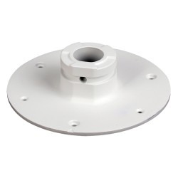 Roof support - Suitable for motorized domos - Made of aluminum - 40 (H) x 140 (Ø) mm - Cable pin - PFA108 - 1
