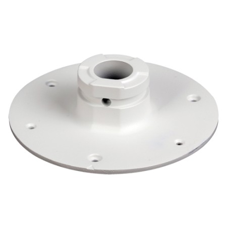 Roof support - Suitable for motorized domos - Made of aluminum - 40 (H) x 140 (Ø) mm - Cable pin - PFA108 - 1