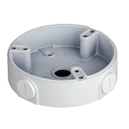 Junction box - For dome cameras - Suitable for outdoor use - Ceiling or wall installation - Cable pin - White color - PFA