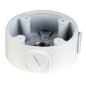 Junction box - For dome cameras - Suitable for outdoor use - Ceiling or wall installation - Cable pin - White color - PFA