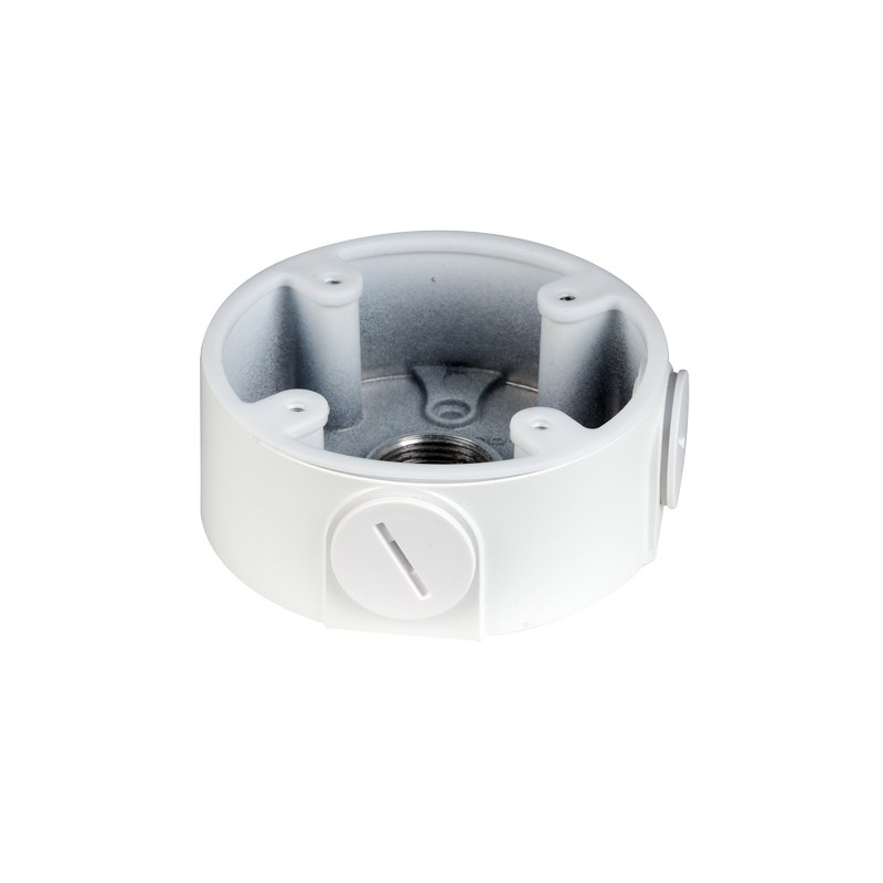 Junction box - For dome cameras - Suitable for outdoor use - Ceiling or wall installation - Cable pin - White color - PFA