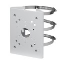 Halterung für Masten/Laternenmasten - Für motorisierte Domekameras - Durchmesserbereich 103~127 mm - Geeignet für den Außenberei