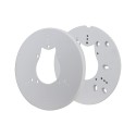 Junction box adapter - Suitable for one or two bands - Made of aluminum alloy and ABS - 8.5 (H) x 160 (Ø) mm -