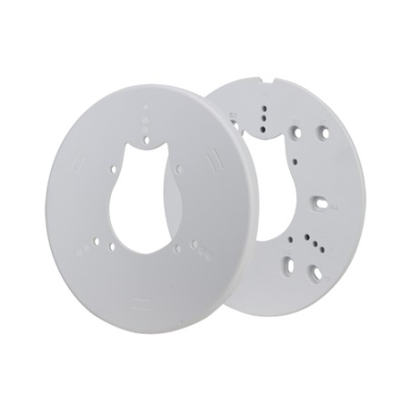 Junction box adapter - Suitable for one or two bands - Made of aluminum alloy and ABS - 8.5 (H) x 160 (Ø) mm -