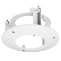 Locking support - For dome cameras - Suitable for outdoor use - White color - Maximum load 1Kg - SECC and PC - PFB