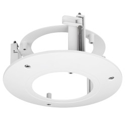 Locking support - For dome cameras - Suitable for outdoor use - White color - Maximum load 1.5Kg - SECC and PC - P