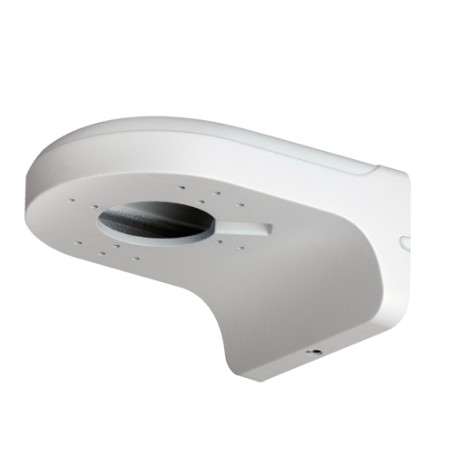 Wall mount - For dome cameras - Suitable for outdoor use - White color - Maximum load 1Kg - Cable pin - PFB204W -