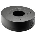 Junction box - For dome cameras - Suitable for outdoor use - Ceiling or wall installation - Cable pin - Color: black