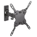 Wandhalterung für LCD-Monitor - Neigung -12º ~ 5º - Rotation -90º ~ 90º - Wandabstand 60~190 mm - Maximale Belastung 20 Kg - Bil