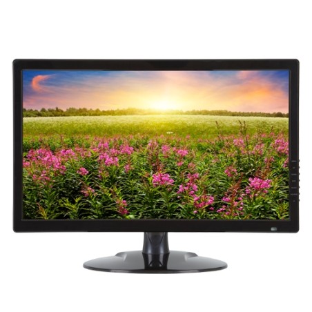 SAFIRE LED Monitor 24" 4N1 - Designed for 24/7 video surveillance - HDMI, VGA, BNC and audio - Resolution 1920x1080 - Noise