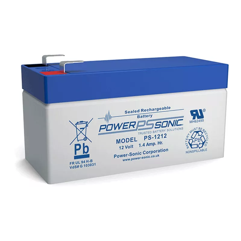 VdS Akku - Bleiakku 12V / 1.2 Ah - PowerSonic