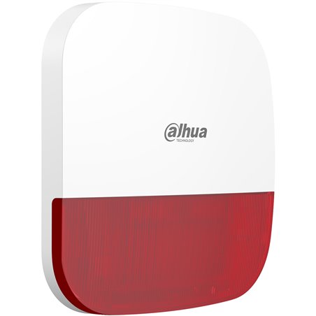 Dahua Funk-Außensirene, orange Kalotte, Grad 2, weiß, IP65, 110db - DHI-ARA13-W2(868) - 1