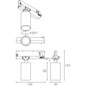 Synergy 21 LED Track-Serie für Stromschiene 3PH VLF-Serie weiß 3000K (Standard integrated Adapter) - 240517 - 3