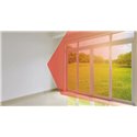 Optex PIR-Bewegungsmelder, Vorhang, 6 x 1/6 x 4,5 m, weiss, Unterputz