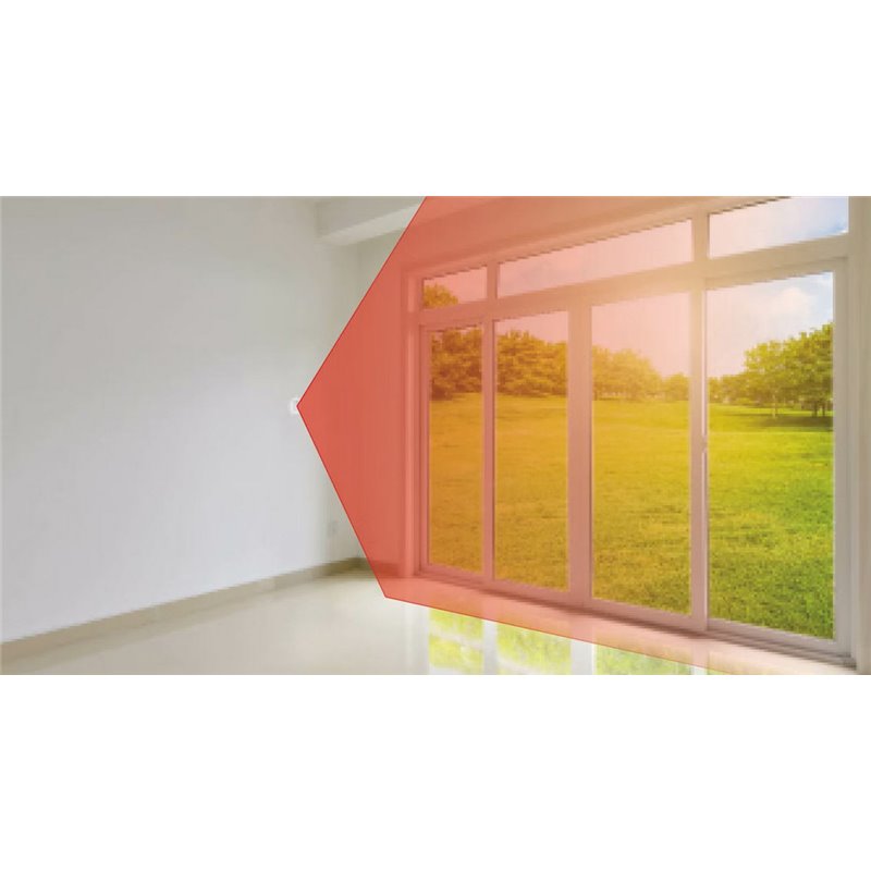 Optex PIR-Bewegungsmelder, Vorhang, 6 x 1/6 x 4,5 m, weiss, Unterputz