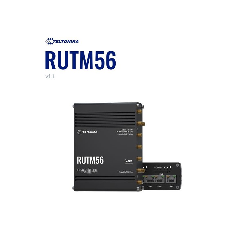 Teltonika · Router · RUTM56 · Dual (1x 5G + 1x 4G) Router - 244205 - 1