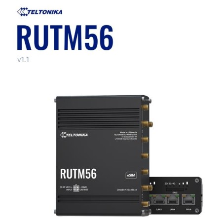 Teltonika · Router · RUTM56 · Dual (1x 5G + 1x 4G) Router - 244205 - 1