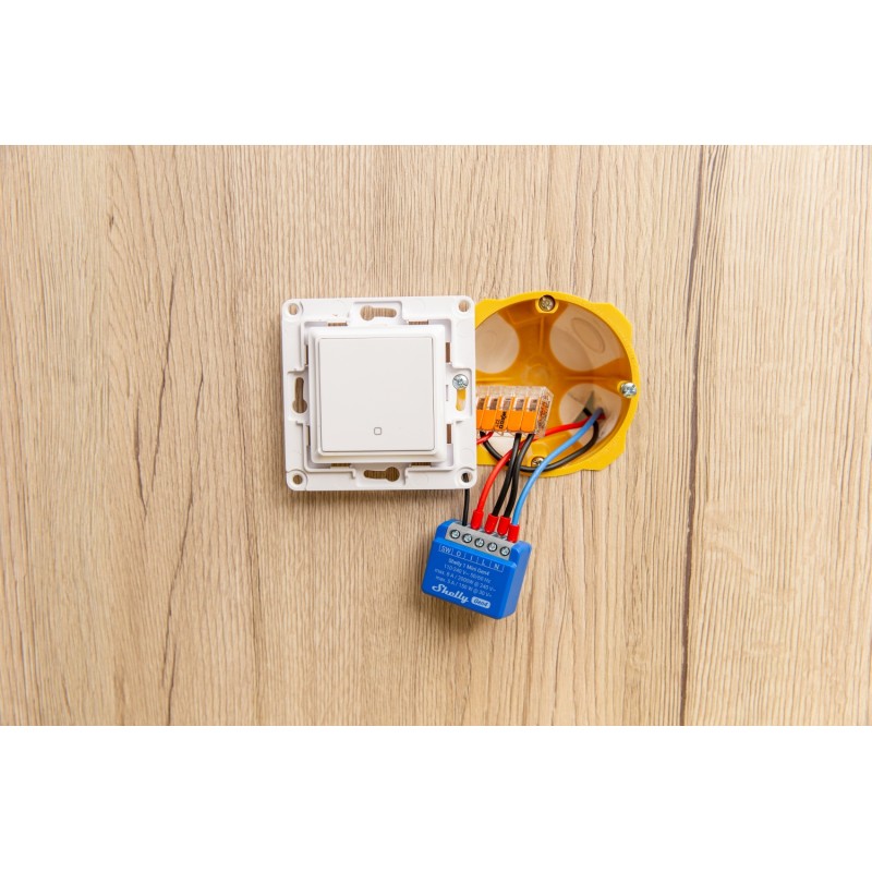 Shelly · Unterputz · "1 Mini Gen4" · 2er Pack · Relais · max 8A · 1 Kanal · WLAN · Matter · Zigbee · Bluetooth - 244583 - 3