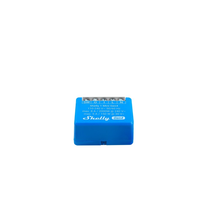 Shelly · Unterputz · "1 Mini Gen4" · 2er Pack · Relais · max 8A · 1 Kanal · WLAN · Matter · Zigbee · Bluetooth - 244583 - 4